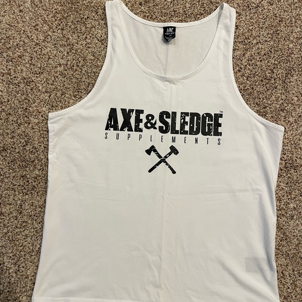 Axe and Sledge White Tank Top